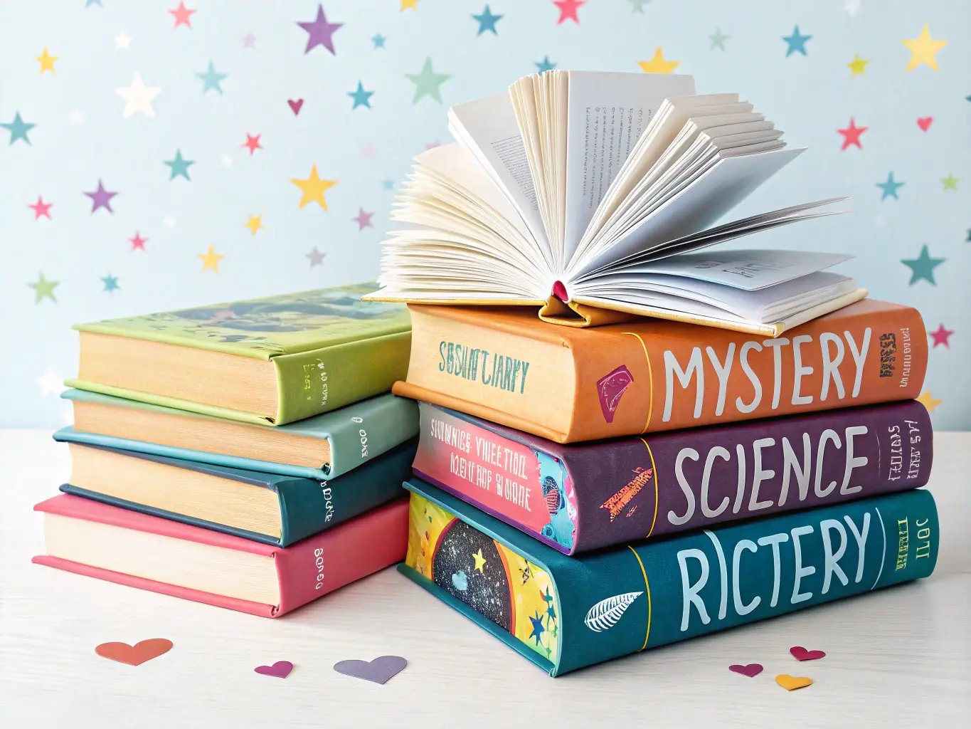 An image showing genre-specific books (fiction, fantasy, romance, mystery) and a reviewer analyzing a manuscript with genre-specific guidelines. The image should highlight the expertise and specialization offered in genre-specific beta reading.